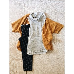 Anthropologie heathered cowl knit sleeveless top